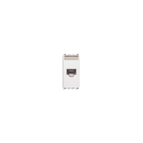  Розетка rj45 netsafe cat6 utp 110 , белая Vimar Eikon 20339.6.B