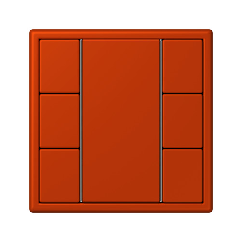  Les Couleurs® Le Corbusier KNX кнопочный модуль F 50 с тремя парами кнопок rouge vermillon 59 Jung LC503TSA4320A