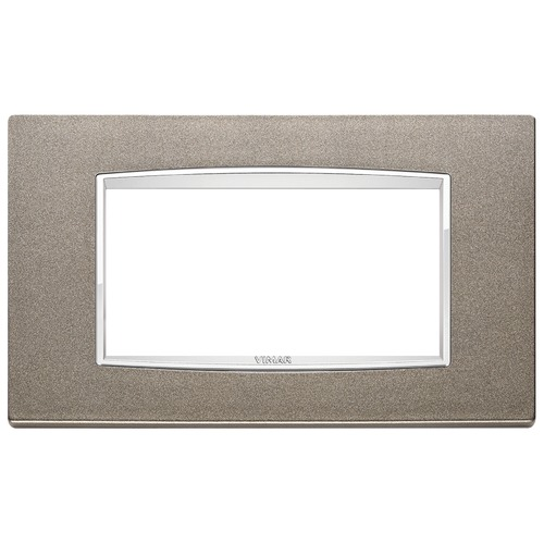  Рамка Eikon Chrome Classica Титан металлик 4 модуля Vimar 20654.C08