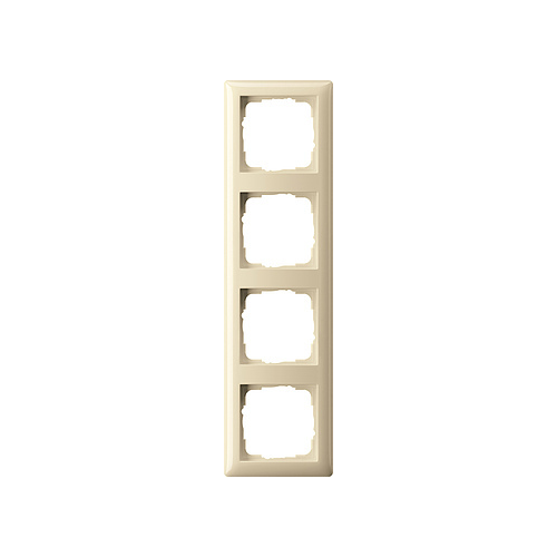  Рамка Standard 55 Кремовый глянец 4-постовая Gira 021401