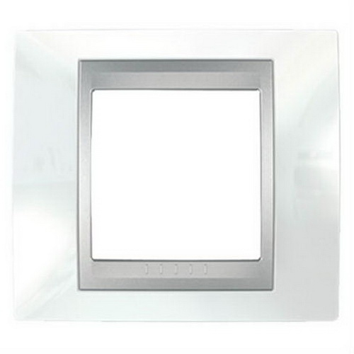  Рамка Unica Top Нордик / Алюминий 1-постовая Schneider Electric MGU66.002.092