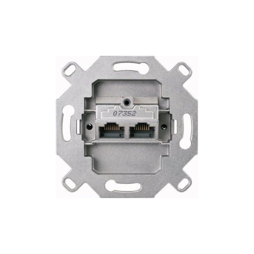  Механизм RJ45x2 8/8 категория 6 Merten MTN465706