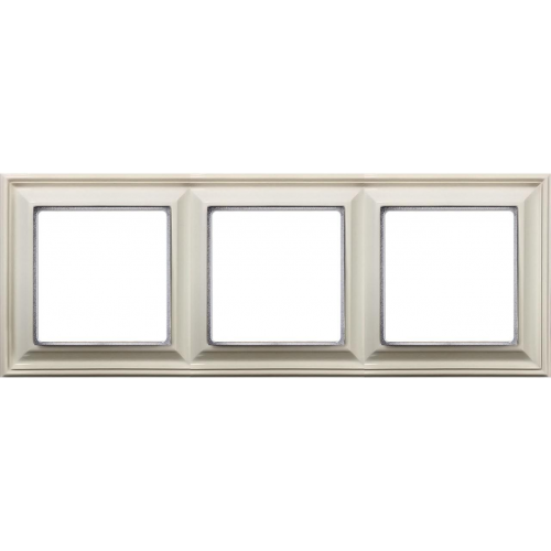  Рамка ECO Profi Deco Бежевый 3-постовая гор/верт. Jung EPD483