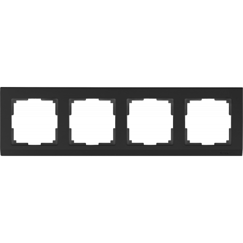  Рамка на 4 поста (черный) Stark Werkel a029217 WL04-Frame-04-black