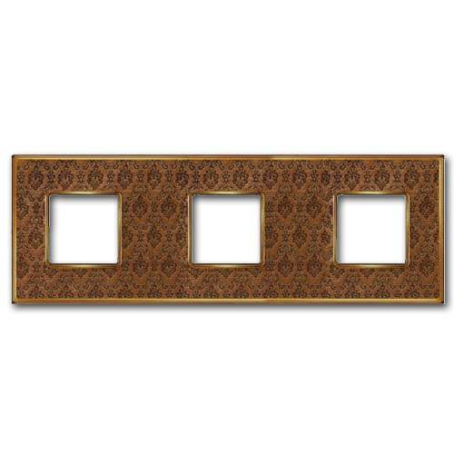  Рамка Vintage Tapestry Decorbrass / Золото 3-постовая Fede FD01323DBOB