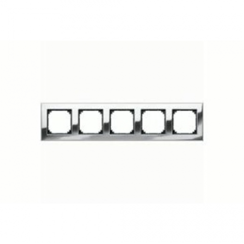  Рамка M-Elegance Хром 5-постовая Merten MTN403539