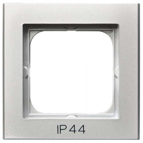 Рамка Ospel Sonata Серебро матовое 1-постовая для выключатель IP-44 RH-1R/38
