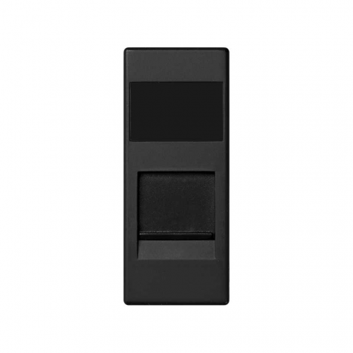  Адаптер со шторками на 1 коннектор SYSTIMAX (UTP), узкий модуль, 82С, графит Simon 82585-68