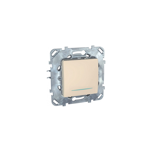  Одноклавишный выключатель (сх.1) с инд. ламп бежевый Schneider Electric MGU5.201.25NZD