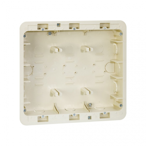  Коробка для внутреннего монтажа 3-рядной рамки с суппортами,236х266х50,5мм 27857-61