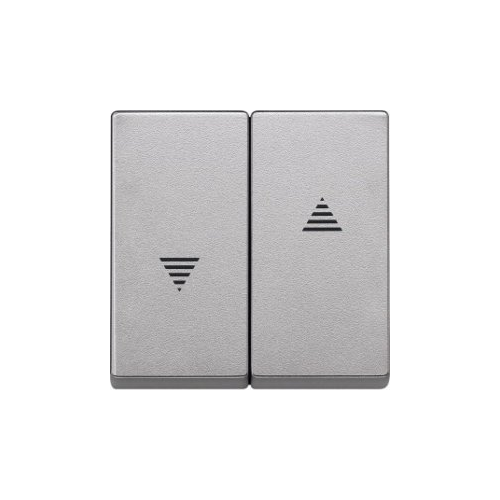  Клавиша x2 для жалюзи, алюминий Merten MTN435560