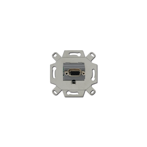  (0261/23-500), Механизм VGA-розетки/разъёма, D-type, Full HD, 15 полюсов, цвет серый, ABB 0230-0-0426