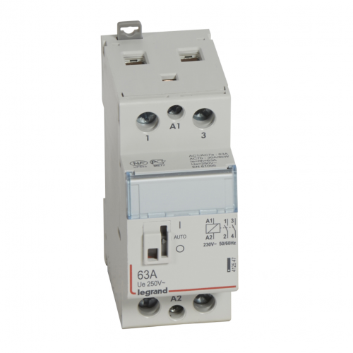  CX3 Контактор 230V 2НО 63А с руч.уп. Legrand 412547