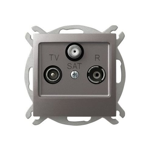 Ospel Impresja Титан Розетка TV-SAT ооконечная, коэффициент затухания 1,5-2 дБ GPA-YS/m/23
