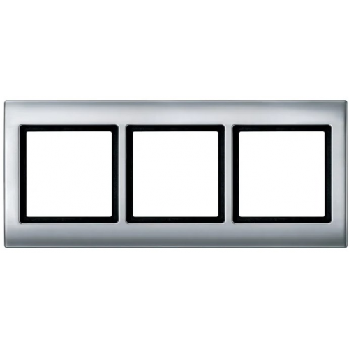  Рамка Aquadesign Алюминий 3-постовая Merten MTN400360