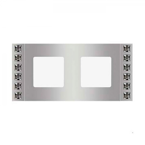  Рамка Crystal De Luxe Bright chrome 2-постовая Fede FD01272CB
