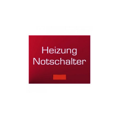  Клавиша с красной линзой и надписью "Heizung Notschalter" цвет: красный, с блеском K.1/K.5 Berker 14887115