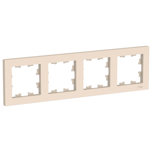  Рамка AtlasDesign Бежевый 4-постовая Schneider Electric ATN000204