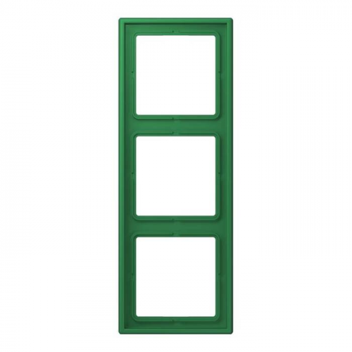  Рамка Les Couleurs Le Corbusier Vert fonce 3-постовая Jung LC98332050