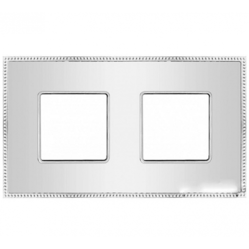  Основа рамок Belle Epoque Metal Bright chrome 3-постовая гор/верт. Fede FD01403CB