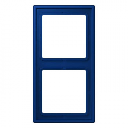  Рамка Les Couleurs Le Corbusier Blue outremer fonce 2-постовая Jung LC9824320T
