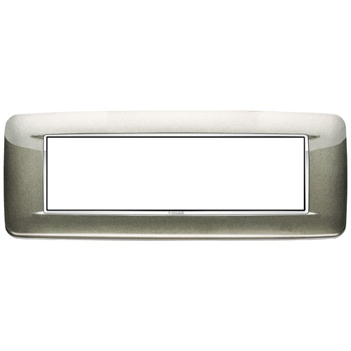  Рамка Eikon Chrome Round Титан металлик 7 модулей Vimar 20687.C08
