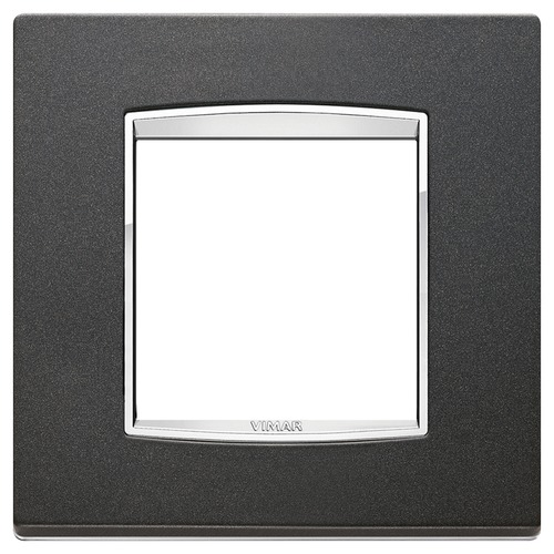  Рамка Eikon Chrome Classica Антрацит матовый 2 модуля Vimar 20642.C15