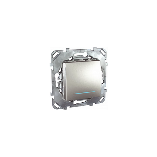  Одноклавишный переключатель (сх.6) с инд. ламп алюминий Schneider Electric MGU5.203.30NZD