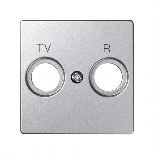  Накладка на розетку R-TV+SAT, S82 Detail алюминий Simon 82053-93