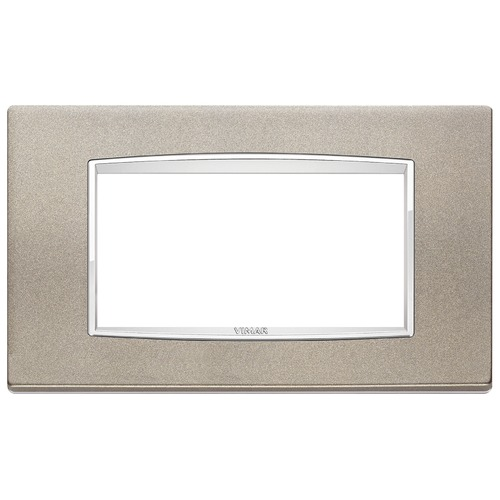  Рамка Eikon Chrome Classica Титан матовый 4 модуля Vimar 20654.C14