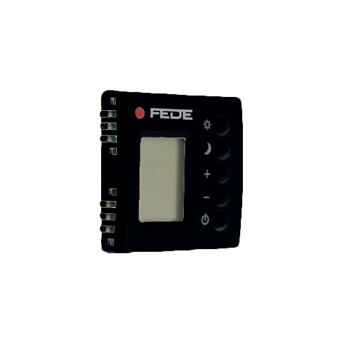  Терморегулятор цифровой с LCD монитором, цвет Черный FEDE FD18004-M