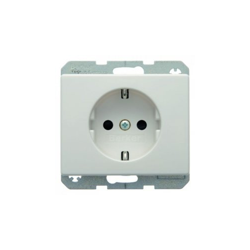  Штепсельная розетка SCHUKO цвет: полярная белизна, с блеском Arsys Berker 41350069