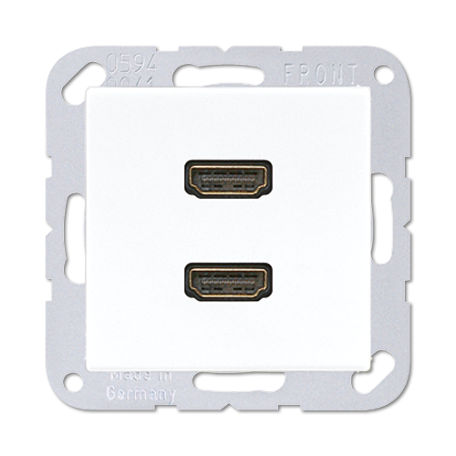  Плата гнезда 2*HDMI, белый Jung MAA1133WW