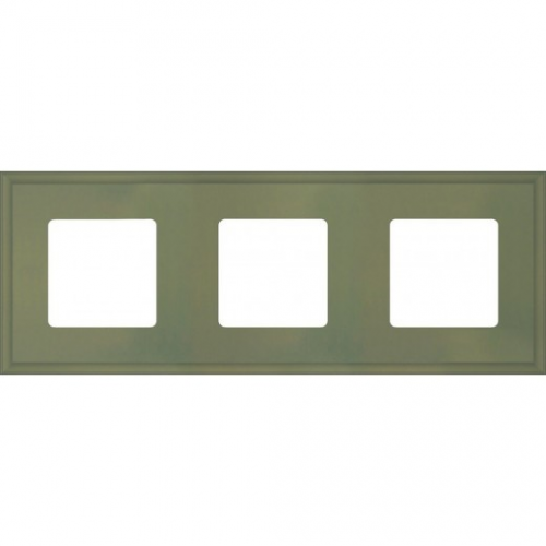  Рамка New Marco Green olive 3-постовая Fede FD01603GO