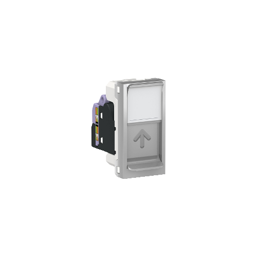  Розетка компьютерная, RJ45, одиночная, кат. 6 UTP, 1 Модуль, Алюминий Schneider Electric NU341430