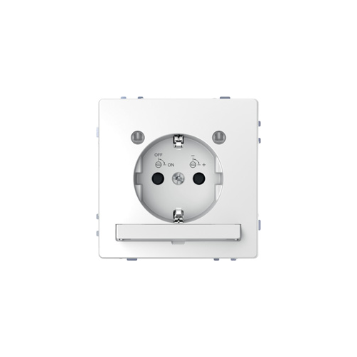  D-life розетка 16а с з/к и led модулем, бел. лотос Merten MTN2304-6035