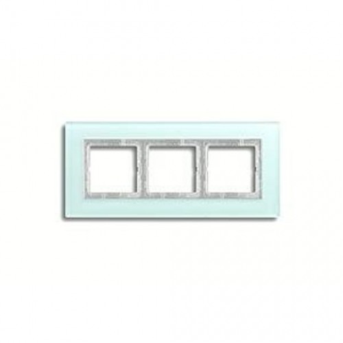  Рамка LS Plus Светло-зеленый 3-постовая Jung LSP983GLAS