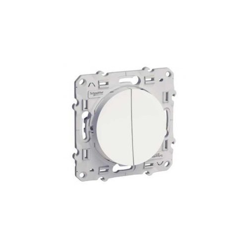  Переключатель 2-клавишн белый Odace Schneider Electric S52R213