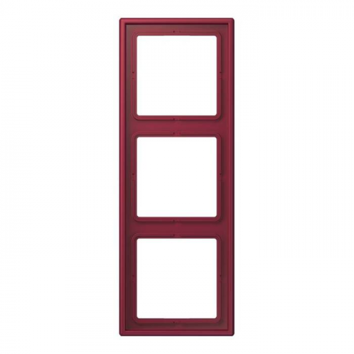  Рамка Les Couleurs Le Corbusier Le rubis 3-постовая Jung LC9834320M