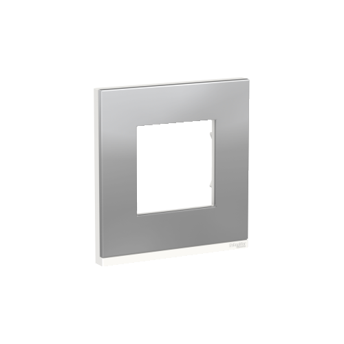  Рамка Unica Pure Алюминий 1-постовая Schneider Electric NU600280