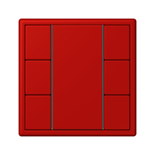  Les Couleurs® Le Corbusier KNX кнопочный модуль F 50 с тремя парами кнопок rouge vermillon 31 Jung LC503TSA32090