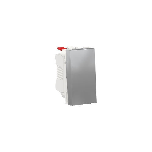  Переключатель 1-клавишный, сх. 6 10 AX, 250 В, 1 Модуль, Алюминий Schneider Electric NU310330