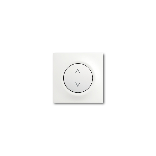  (6430-774), Клавиша для механизма электронного выключателя Busch-Jalousiecontrol 6411 U-101, 6411 U/S-101, 6418 U, реле 6402 U, серия impuls, цвет белый бархат, ABB 6430-0-0379