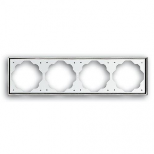  Рамка Impuls Хром 4-постовая ABB 1724-726