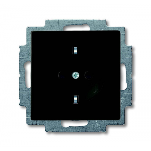  (20 EUC-95-507), Розетка SCHUKO 16А 250В, серия Basic 55, цвет chateau-black, ABB 2011-0-6142