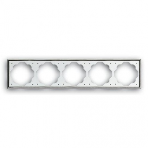 Рамка Impuls Хром 5-постовая ABB 1725-726