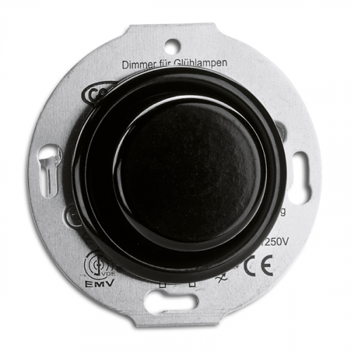  Светорегулятор для стеклянной рамки AC 230V, 50Hz. Bakelite центральная вставка и регулятор. Для LED ламп 7–110 W. THPG 100311