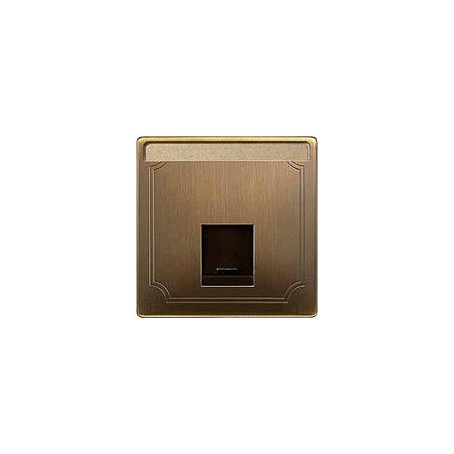  Центр.плата для розетки schneider electric,1п античная латунь Merten MTN466443