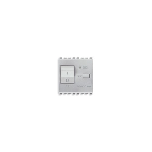  Выключатель термомагнитный /дифферн 1p+n c6 10ma, серебро матовое Vimar Eikon 20411.06.N
