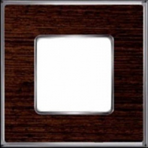  Рамка Vintage Wood Венге / Хром 1-постовая Fede FD01311WCB